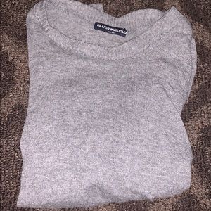 Brandy Melville  Grey Knit Sweater Cropped